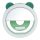 LED light ring for selfie on mobile phone RK12 green bear