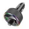 HOCO car transmitter FM bluetooth 2 x USB A + Type C PD QC3.0 30W E82 black