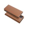 SMART PRO Oldalra nyíló tok leather case - XIAOMI Redmi Note 14 4G (GLOBAL - 164,84mm x 78,15mm x 8,16mm) brown