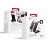 Forcell F-ENERGY Simply Charge 3in1 aluminium compatible with Apple Watch and Samsung Watch grey