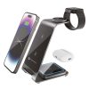 Forcell F-ENERGY Simply Charge 3in1 aluminium compatible with Apple Watch and Samsung Watch grey