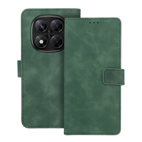 TENDER Oldalra nyíló tok - XIAOMI Redmi Note 14 PRO 4G green