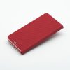 LUNA Oldalra nyíló tok Carbon - XIAOMI Redmi Note 14 PRO 4G red