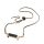 Chain / Rope with holder GLAMOUR fit all models 80mm max width BLACK