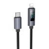 HOCO cable Type C to Lightning with display PD 27W X112 1 m black