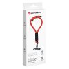 FORCELL F-DESIGN R10X40 wrist phone lanyard with adjustable length (max 20cm in the loop) red