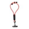 FORCELL F-DESIGN R10X40 wrist phone lanyard with adjustable length (max 20cm in the loop) pink white