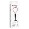 FORCELL F-DESIGN R10X40 wrist phone lanyard with adjustable length (max 20cm in the loop) pink white