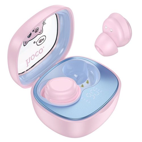 HOCO wireless earphones bluetooth TWS - kids EW111 pink