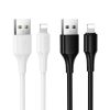 Cable USB A to Lightning Hoco 2,4A 1 m X120 white
