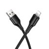 Cable USB A to Lightning Hoco 2,4A 1 m X120 black