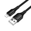 Cable USB A to Lightning Hoco 2,4A 1 m X120 black