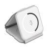Choetech T588-F 3in1 mágneses induktív töltő 15W (fehér)