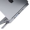 Dokkolóállomás / USB-C hub MacBook Pro 13" / 14" INVZI MagHub 12w2 SSD rekesszel (szürke)
