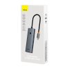 Baseus UltraJoy 4 az 1-ben hub, USB-C 3x + USB 3.0 + RJ45 (szürke)