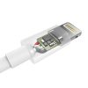 USB Lightning kábel Choetech IP0026, MFi, 1,2m (fehér)