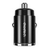 Choetech TC0006 autós töltő 1x USB-A, 1x USB-C 30W PD 3.0 (fekete)