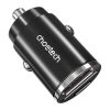 Choetech TC0006 autós töltő 1x USB-A, 1x USB-C 30W PD 3.0 (fekete)