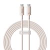 Baseus Habitat Series gyorstöltő kábel USB-C - USB-C, 100W, 2m (rózsaszín)