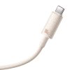 Baseus Habitat Series gyorstöltő kábel USB-C - USB-C, 100W, 2m (rózsaszín)