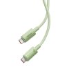 Baseus Habitat Series gyorstöltő kábel USB-C - USB-C, 100W, 2m (zöld)