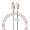 Baseus Habitat Series gyorstöltő kábel USB - USB-C, 100W, 1m (rózsaszín)