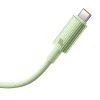 Baseus Habitat Series USB-USB-C gyorstöltő kábel, 2m, 100W (zöld)