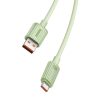 Baseus Habitat Series USB-USB-C gyorstöltő kábel, 2m, 100W (zöld)
