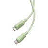 Baseus Habitat Series gyorstöltő kábel USB-C - USB-C, 100W, 1m (zöld)