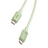 Baseus Habitat Series gyorstöltő kábel USB-C - USB-C, 100W, 1m (zöld)