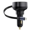 Baseus Enjoyment Pro autós töltő USB-C - Lightning kábellel, 55W (fekete)