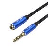 Kábel Audio TRRS 3,5 mm-es férfi 3,5 mm-es női Vention BHCLJ 5m Kék