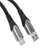 USB 2.0 A-Micro-B kábel Vention COAHD 3A 0,5m szürke