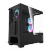 Darkflash DS900 AIR számítógépház (fekete) + 6 ARGB ventilátorok
