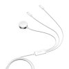 Apple Watch mágneses töltő Joyroom S-IW008 Lightning + USB-C 5V 1,2m (fehér)
