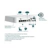 TP-Link VIGI NVR1104H-4P /4 csatorna/H265/80Mbps rögzítés/1x SATA/4x PoE+ hálózati rögzítő (NVR)