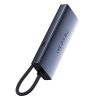 Baseus UltraJoy Series Lite 4-Port hub, USB - 4xUSB 3.0, USB-C 5V (szürke)