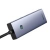 Baseus UltraJoy Series Lite 4-Port hub, USB - 4xUSB 3.0, USB-C 5V (szürke)
