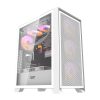 Darkflash DRX70 Mesh számítógépház + 4 RGB ventilátor (fehér)