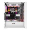 Darkflash DRX70 Mesh számítógépház + 4 RGB ventilátor (fehér)