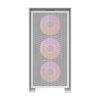 Darkflash DRX70 Mesh számítógépház + 4 RGB ventilátor (fehér)