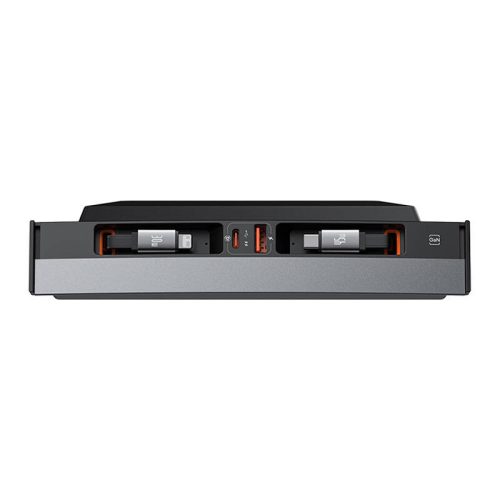 Hub Baseus T-Space USB-C villámkábellel Tesla autókhoz (fekete)