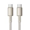 Kábel USB-C do USB-C Baseus Tungsten Gold, 100W, 1m (złoty)