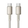 Kábel USB-C do USB-C Baseus Tungsten Gold, 100W, 2m (złoty)