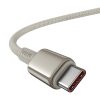 Kábel USB-C do USB-C Baseus Tungsten Gold, 100W, 2m (złoty)
