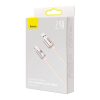 USB és iP kábel Baseus Crystal Shine, 2.4A, 1.2m (rózsaszín)