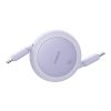 Baseus Free2Pull Mini USB-C és USB-C 60W USB kábel, 1m (lila)