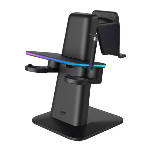 RGB függőleges állvány Meta Officially Co-Branded Kiwi Design QC03 a Meta Quest 3/Quest 2/Quest PRO-hoz Meta Quest 3/Quest 2/Quest PRO Fekete