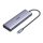 UGREEN CM498 hub, USB-C, 3x USB 3.0, HDMI 4k 30Hz, VGA, RJ45, SD/TF, PD 100W (szürke)