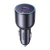 UGREEN EC701 autós töltő, USB + USB-C, 63W (fekete)